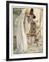 The Witch Shows Sleeping Beauty the Spinning Wheel-Anne Anderson-Framed Art Print