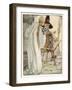 The Witch Shows Sleeping Beauty the Spinning Wheel-Anne Anderson-Framed Art Print