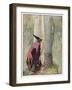 The Witch Spies on Rapunzel-Anne Anderson-Framed Art Print