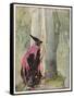 The Witch Spies on Rapunzel-Anne Anderson-Framed Stretched Canvas