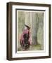 The Witch Spies on Rapunzel-Anne Anderson-Framed Art Print