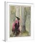 The Witch Spies on Rapunzel-Anne Anderson-Framed Art Print