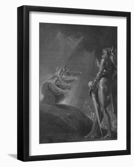 'The Witches Appear to Macbeth and Banquo', c1820-William Bromley-Framed Giclee Print