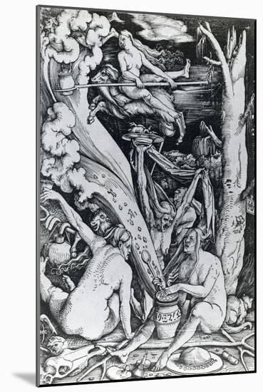 The Witches at the Sabbath-Hans Baldung Grien-Mounted Giclee Print