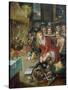 The Witches' Kitchen Par Francken, Frans, the Younger (1581-1642). Oil on Copper, Size : 28X22, Ca-Frans II Francken-Stretched Canvas