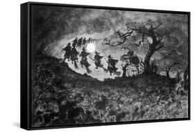 the Witches' Ride'-null-Framed Stretched Canvas