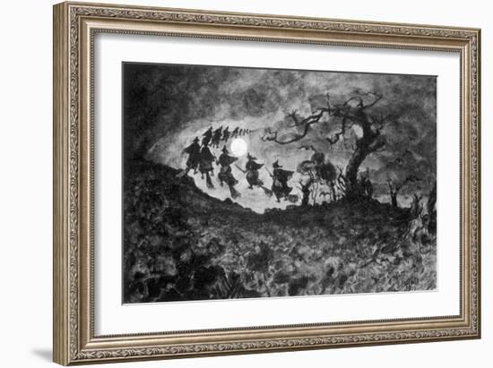 the Witches' Ride'-null-Framed Art Print