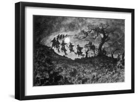 the Witches' Ride'-null-Framed Art Print