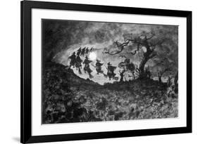 the Witches' Ride'-null-Framed Premium Giclee Print