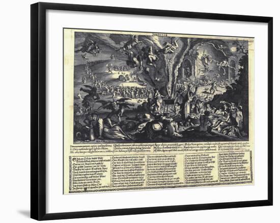 The Witches' Sabbat-Matthäus Merian the Elder-Framed Giclee Print