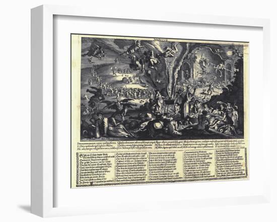 The Witches' Sabbat-Matthäus Merian the Elder-Framed Giclee Print