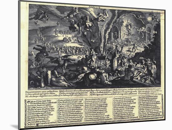 The Witches' Sabbat-Matthäus Merian the Elder-Mounted Giclee Print