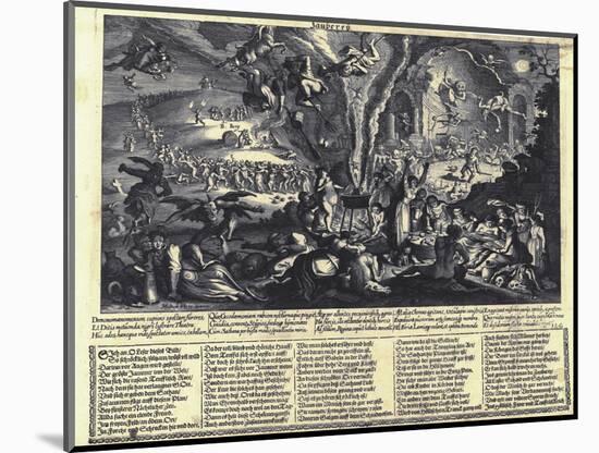 The Witches' Sabbat-Matthäus Merian the Elder-Mounted Giclee Print