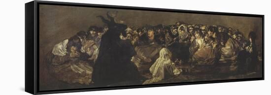 The Witches Sabbath, 1819-23, Black Painting-Francisco de Goya-Framed Stretched Canvas