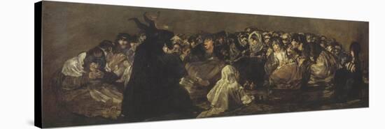 The Witches Sabbath, 1819-23, Black Painting-Francisco de Goya-Stretched Canvas