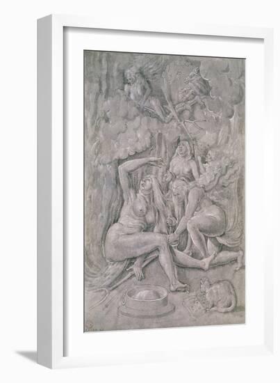 The Witches' Sabbath, circa 1515-Hans Baldung Grien-Framed Giclee Print