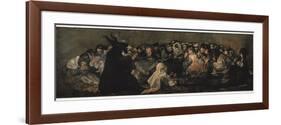 The Witches' Sabbath (Sabbatical Scene)-Francisco de Goya-Framed Art Print