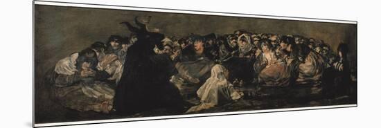 The Witches' Sabbath (Sabbatical Scene)-Francisco de Goya-Mounted Art Print