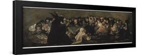 The Witches' Sabbath (Sabbatical Scene)-Francisco de Goya-Framed Art Print