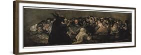 The Witches' Sabbath (Sabbatical Scene)-Francisco de Goya-Framed Premium Giclee Print