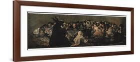 The Witches' Sabbath (Sabbatical Scene)-Francisco de Goya-Framed Premium Giclee Print