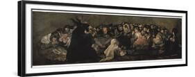 The Witches' Sabbath (Sabbatical Scene)-Francisco de Goya-Framed Premium Giclee Print