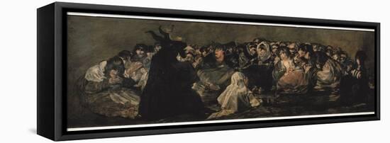 The Witches' Sabbath (Sabbatical Scene)-Francisco de Goya-Framed Stretched Canvas