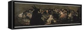 The Witches' Sabbath (Sabbatical Scene)-Francisco de Goya-Framed Stretched Canvas