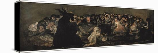 The Witches' Sabbath (Sabbatical Scene)-Francisco de Goya-Stretched Canvas