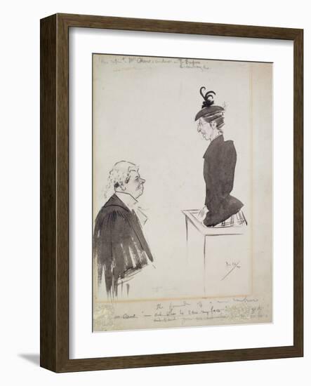 The Witness (Mrs Chant), 1894-Philip William May-Framed Giclee Print