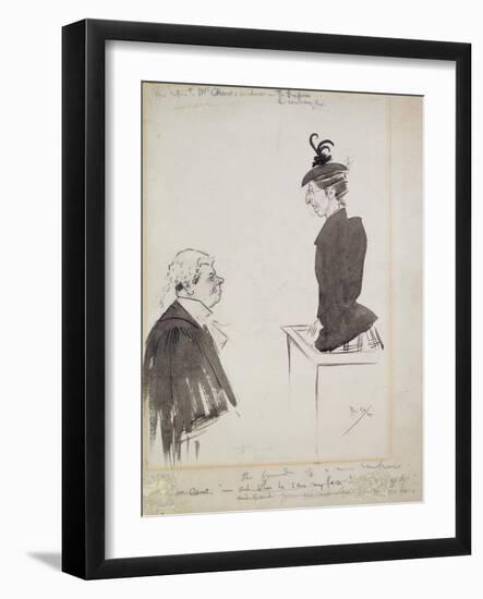 The Witness (Mrs Chant), 1894-Philip William May-Framed Giclee Print