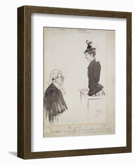 The Witness (Mrs Chant), 1894-Philip William May-Framed Giclee Print