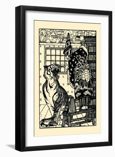 The Wizard And His Tiger-M.M. Cranil-Framed Art Print