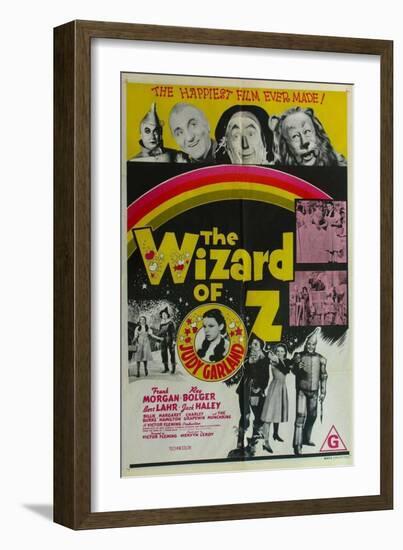 The Wizard of Oz, Australian Movie Poster, 1939-null-Framed Art Print