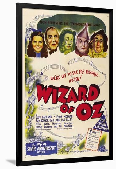 The Wizard of Oz, Australian Movie Poster, 1939-null-Framed Art Print