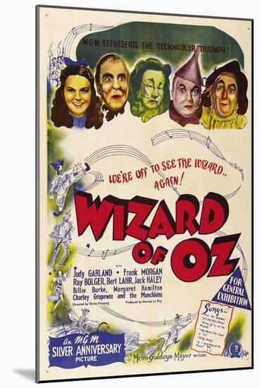 The Wizard of Oz, Australian Movie Poster, 1939-null-Mounted Art Print