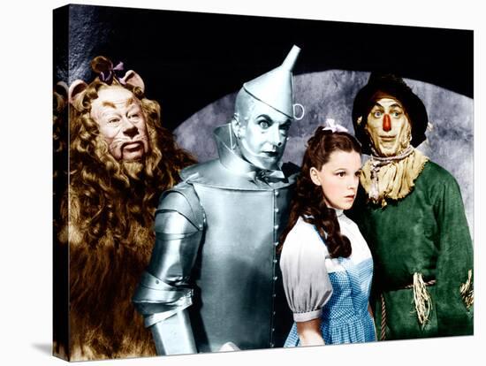 The Wizard of Oz, Bert Lahr, Jack Haley, Judy Garland, Ray Bolger, 1939-null-Stretched Canvas