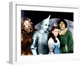 The Wizard of Oz, Bert Lahr, Jack Haley, Judy Garland, Ray Bolger, 1939-null-Framed Photo