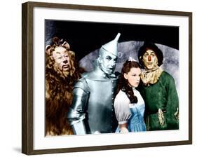 The Wizard of Oz, Bert Lahr, Jack Haley, Judy Garland, Ray Bolger, 1939-null-Framed Photo