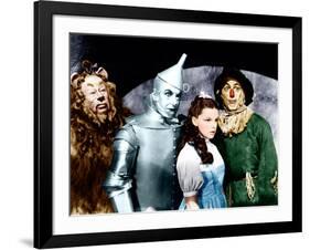 The Wizard of Oz, Bert Lahr, Jack Haley, Judy Garland, Ray Bolger, 1939-null-Framed Photo