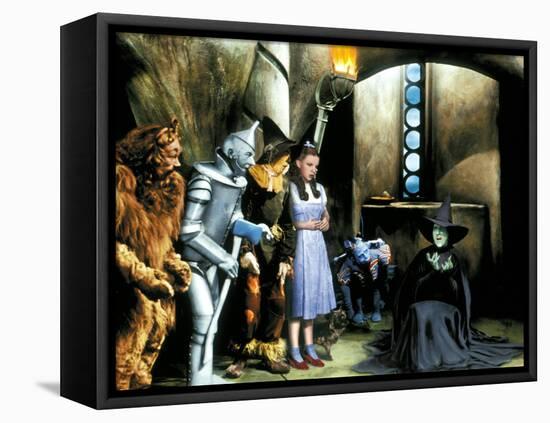 The Wizard of Oz, Bert Lahr, Jack Haley, Ray Bolger, Judy Garland, Margaret Hamilton, 1939-null-Framed Stretched Canvas