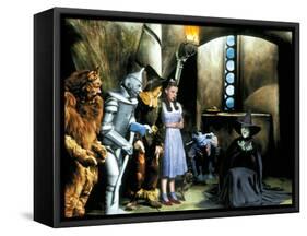The Wizard of Oz, Bert Lahr, Jack Haley, Ray Bolger, Judy Garland, Margaret Hamilton, 1939-null-Framed Stretched Canvas