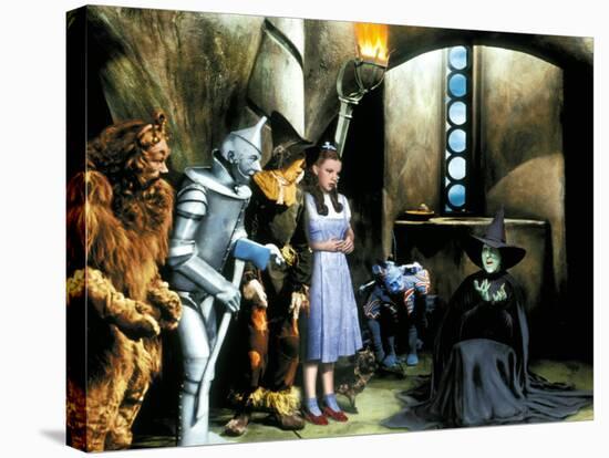 The Wizard of Oz, Bert Lahr, Jack Haley, Ray Bolger, Judy Garland, Margaret Hamilton, 1939-null-Stretched Canvas