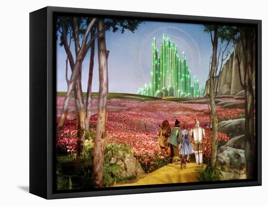 The Wizard of Oz, Bert Lahr, Ray Bolger, Judy Garland, Jack Haley, 1939-null-Framed Stretched Canvas