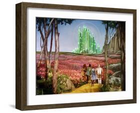 The Wizard of Oz, Bert Lahr, Ray Bolger, Judy Garland, Jack Haley, 1939-null-Framed Photo