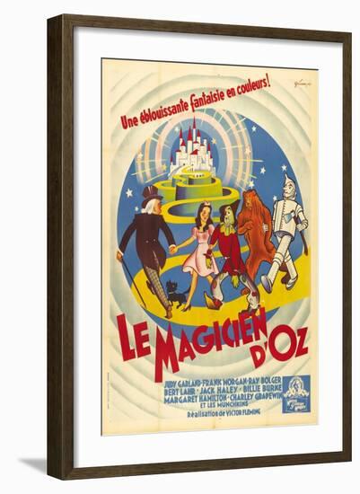 The Wizard of Oz, French Movie Poster, 1939-null-Framed Art Print