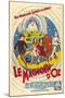 The Wizard of Oz, French Movie Poster, 1939-null-Mounted Art Print