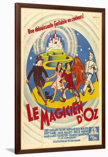 The Wizard of Oz, French Movie Poster, 1939-null-Framed Art Print