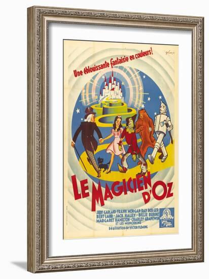 The Wizard of Oz, French Movie Poster, 1939-null-Framed Art Print