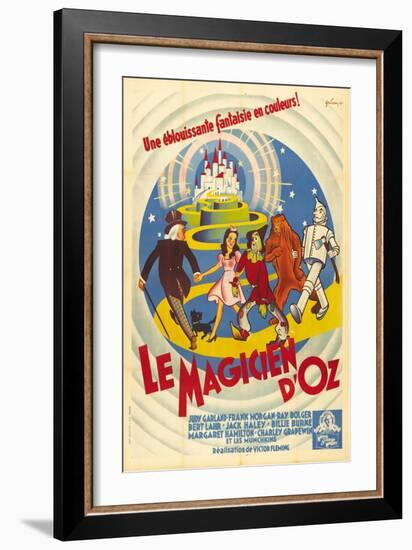 The Wizard of Oz, French Movie Poster, 1939-null-Framed Art Print